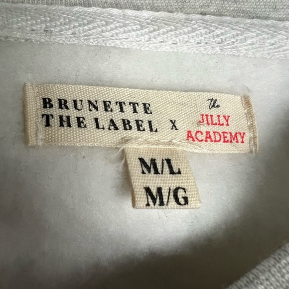 BRUNETTE THE LABEL xJILLY ACADEMY BIG SISTER CREW NECK SWEATSHIRT - Picture 7 of 7